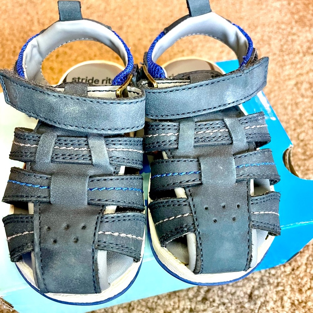 Stride Rite Navy Sandal 5c